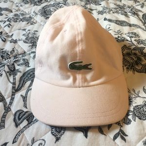Blush pink Lacoste ball cap